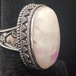Pink Moonstone Ring